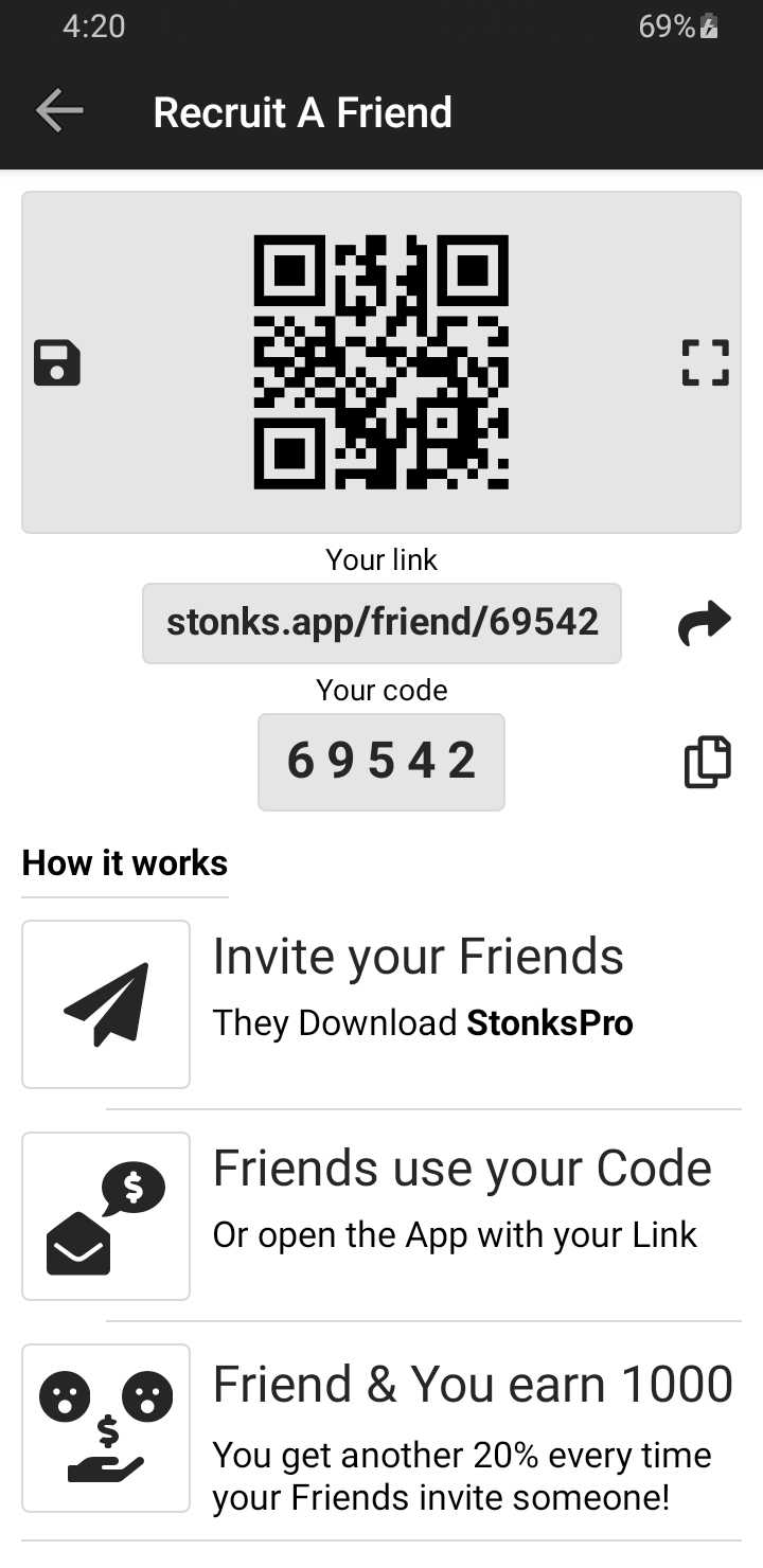 StonksPro App Recruit Page Light